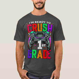 1st Grade Level Unlocked Game On 1st Grade Back To T-Shirt