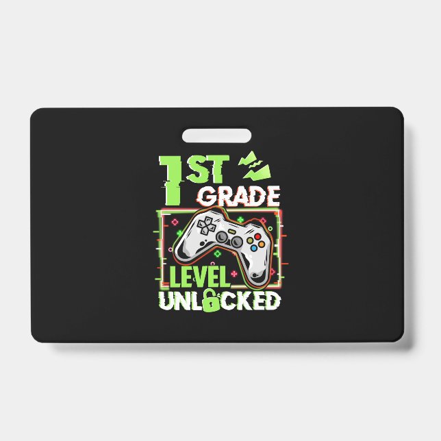 1St Grade Level Unlocked ID Badge (Front)