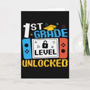 1st Grade Level Unlocked Video Game Ck To School B Card