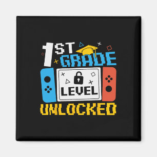 1st Grade Level Unlocked Video Game Ck To School B Magnet
