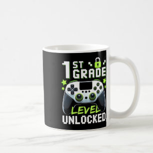 1st Grade Level Unlocked Video Gamer Back To Schoo Coffee Mug