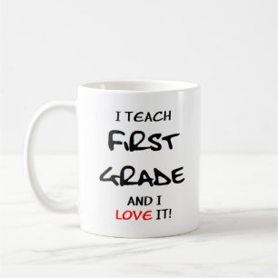 1st grade love coffee mug