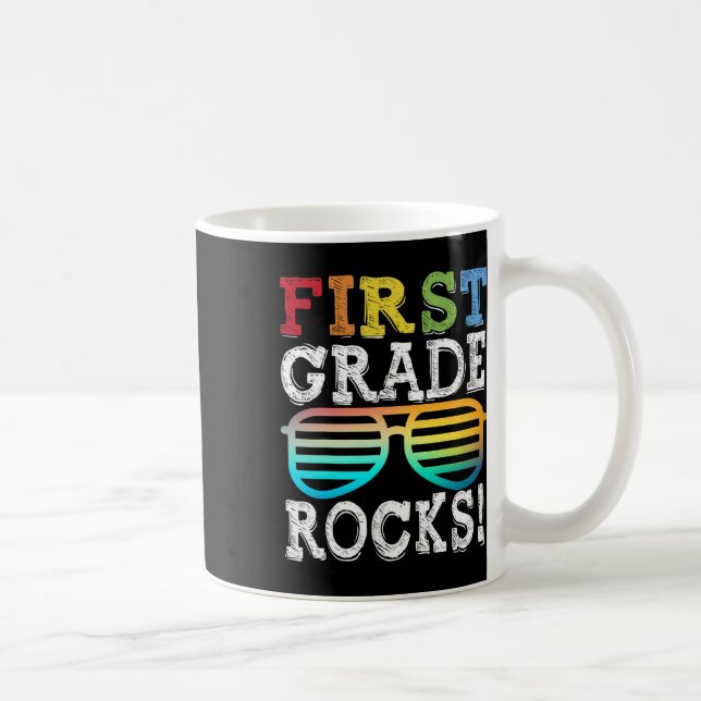 1st Grade Rocks First Grade Squad Back To School T Coffee Mug (Right)