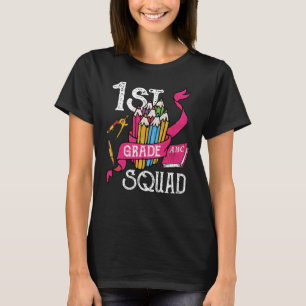 1st Grade Squad Back to School Student Kids Gift T-Shirt