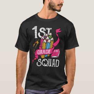 1st Grade Squad Back to School Student Kids Gift T-Shirt
