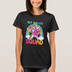 1st Grade Squad Dabbing Unicorn Cute Back To Schoo T-Shirt