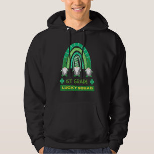1st Grade Squad Rainbow Gnome Happy St Patricks Da Hoodie