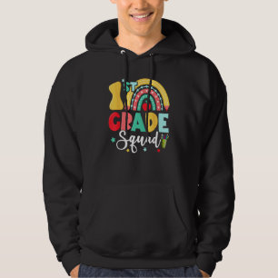 1st Grade Squad Team  Back To School Girls Boys Te Hoodie