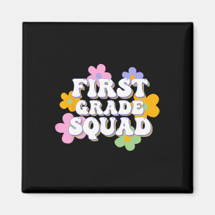 1st Grade Squad Team Back To School Teachers Stude Magnet