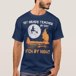 1st Grade Teacher By Day Witch By Night Women Hall T-Shirt