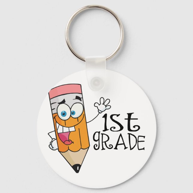 1st Grade Teacher End of Year Gift Key Ring (Front)