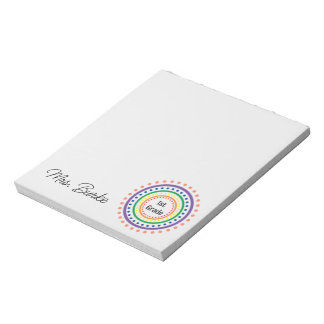 1st grade teacher notepad