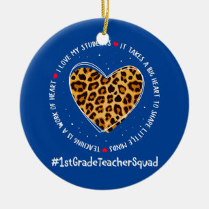 1st Grade Teacher Squad Appreciation WEEK Back To Ceramic Ornament