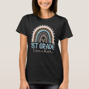 1st Grade Teacher Teach Love Inspire First Day Of T-Shirt
