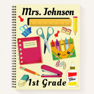 1st Grade Teacher's School Supplies Notebook