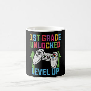 1st Grade Unlocked Gamer Back To School Video Game Coffee Mug