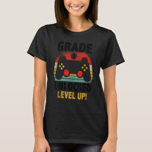 1st Grade Unlocked Retro Back To School First Grad T-Shirt