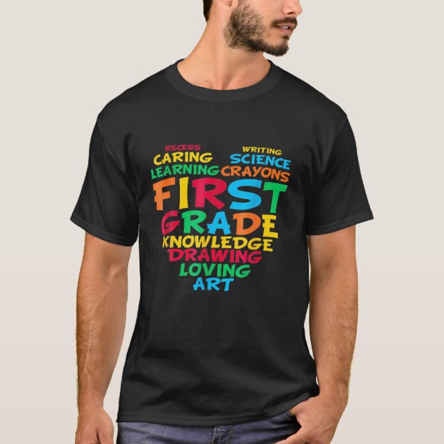 1St Grader First Grade Back To School T-Shirt (Front)