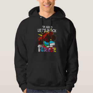 1st Grader Monster Truck I'm Arlo Let's Rock First Hoodie
