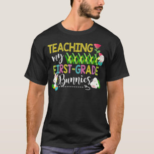1st Grader Teacher Egg Easter Bunny Day Happy East T-Shirt