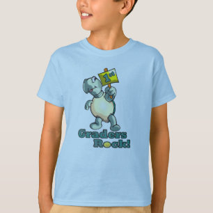 “1st Graders Rock” Turtle Design T-Shirt