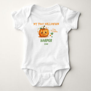 1st Halloween Happy Cute Pumpkin Bodysuit