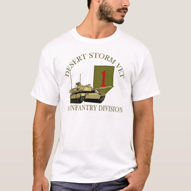 1st ID Desert Storm Vet T-Shirt (Front)