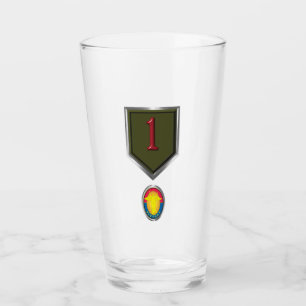 1st Infantry Div “Big Red One”Patch Insignia Glass