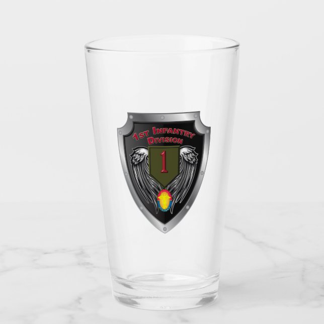 1st Infantry Div “Big Red One” Special Shield Glass (Front)