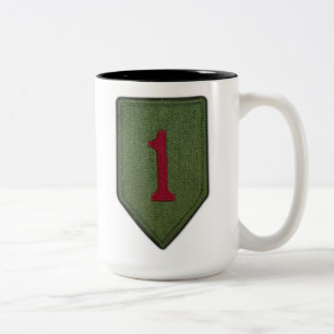 1st Infantry Division Big Red 1 Fort Riley Two-Tone Coffee Mug