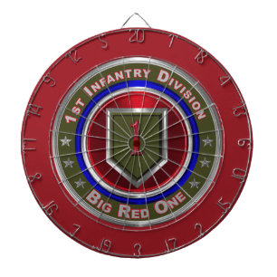 1st Infantry Division “Big Red One” Dartboard