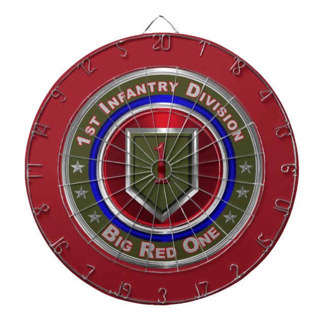 1st Infantry Division “Big Red One”  Dartboard (Front)