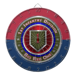 1st Infantry Division “Big Red One” Dartboard