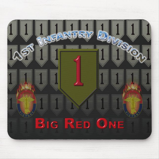 1st Infantry Division “Big Red One” Mouse Pad (Front)