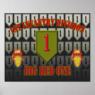 1st Infantry Division “Big Red One” Poster
