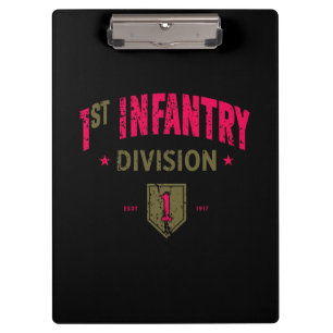 1st Infantry Division "BRO" Distressed Clipboard
