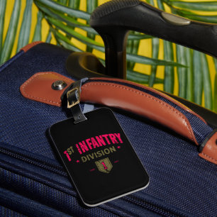 1st Infantry Division "BRO" Distressed Luggage Tag