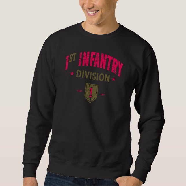 1st Infantry Division "BRO" Distressed Sweatshirt (Front)