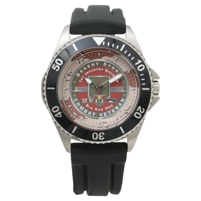 1st Infantry Division Desert Storm Veteran  Watch (Front)