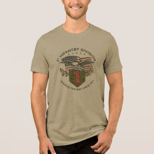 1st Infantry Division – Leading the Way Since 1917 Tri-Blend Shirt