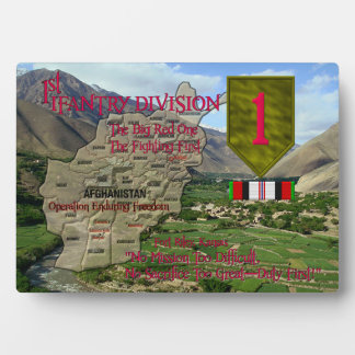 1st Infantry Division OEF Veteran plaque