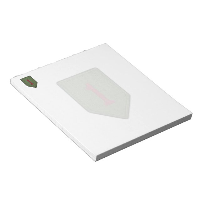 1st infantry division patch Notepad (Angled)
