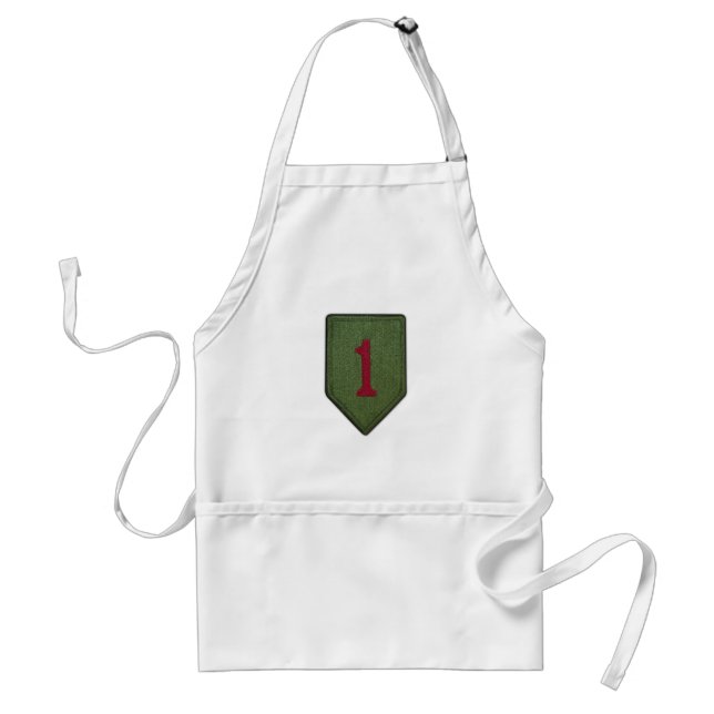 1st infantry division patch vets bbq apron (Front)