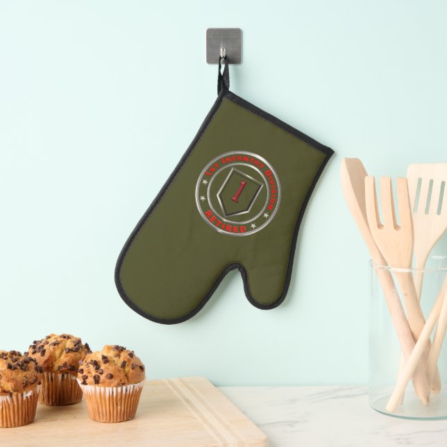 1st Infantry Division Retired Oven Mitt (Insitu(Hanging))