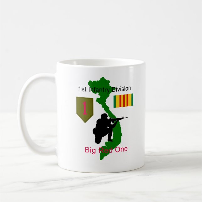 1st Infantry Division Vietnam Vet Coffee Cup/Mug Coffee Mug (Left)