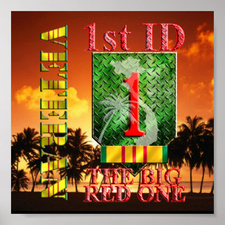 1st Infantry Division Vietnam Veteran Poster