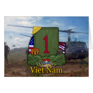 1st infantry division vietnam veterans vets Card