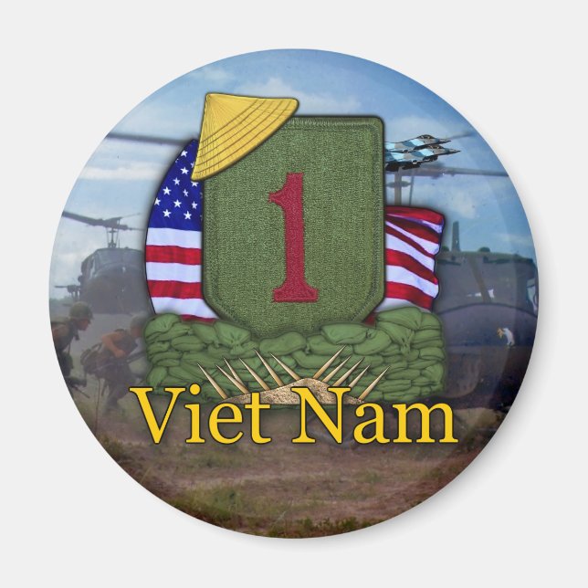 1st infantry division vietnam veterans vets Magnet (Front)