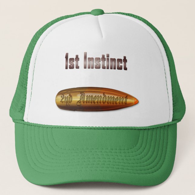 1st Instinct - 2nd Amendment Trucker Hat (Front)