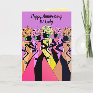 1st Lady, Pastor's Wife, Anniversary Card
